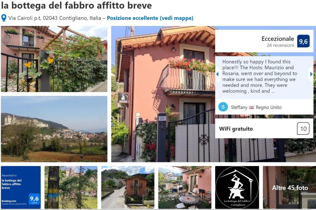La Bottega Del Fabbro Affitto Breve Villa Contigliano Exterior photo